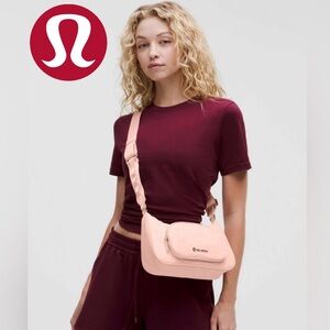 lululemon Flush Pink Crossbody Bag with Nano Pouch 2L